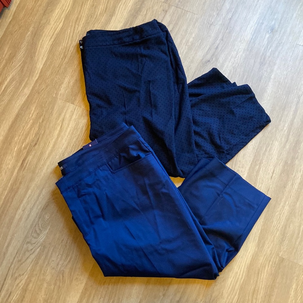 Womens trouser bundle one is Talbots other is chaps.